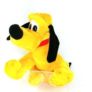 Disney's PLUTO Plush Toy Stuffed Animal Disney Vintage Collectible Orig Tag 13"